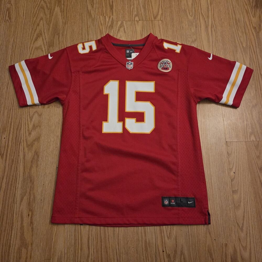 Patrick Mahomes #15 Kansas City Chiefs Nike On Field Jersey Youth Size Lg 14/16